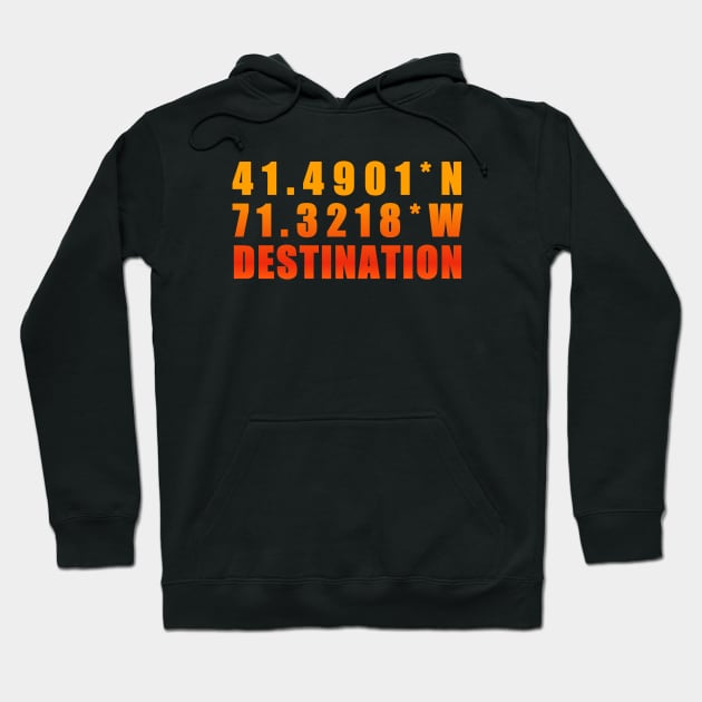 Latitude and Longitude Hoodie by Tshirtmoda